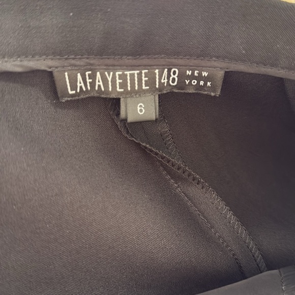 Lafayette 148 New York Women’s 6 Dress Pants Tailored Zip Up Clasps No Pockets - Picture 5 of 6